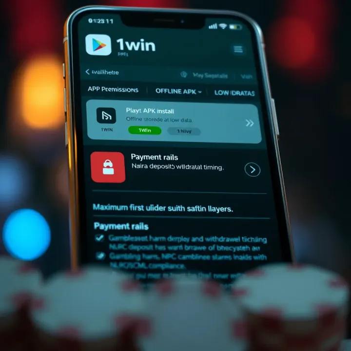 Smartphone screen displaying 1win shop interface optimized for older mobile devices