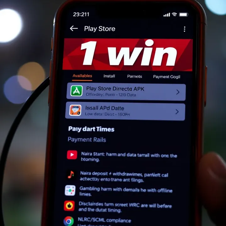 Mobile phone displaying local payment options for online betting